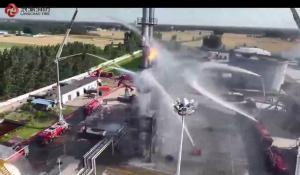 浪潮消防 F-500多功能泡沫滅火劑，經(jīng)全國(guó)層層遴選，不負(fù)眾望，順利完成國(guó)家 安全委員會(huì)“應(yīng)急使命·2025”演習(xí)！